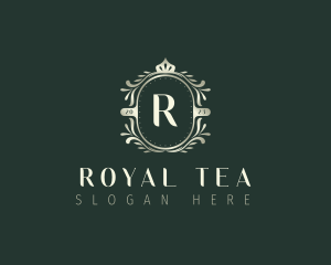 Royal Floral Crown logo design