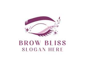 Brow Beauty Eyelash logo design