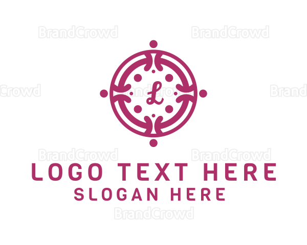 Generic Flower Wreath Logo