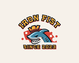 Crown Shark Fish Esports logo design