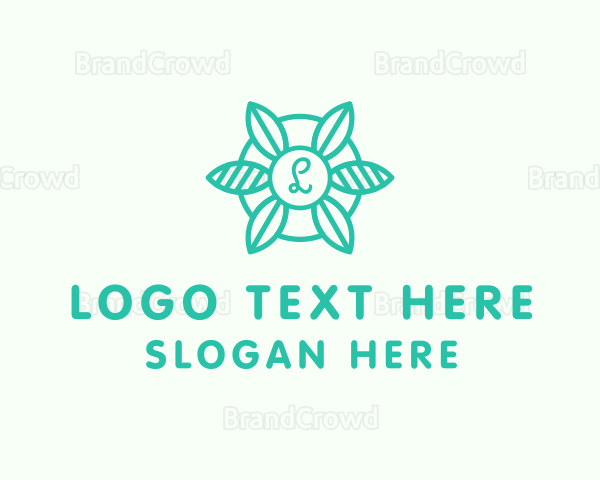 Organic Leaf Lantern Logo