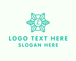 Letter - Organic Leaf Lantern logo design