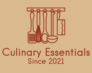 Kitchen Cooking Utensils logo design