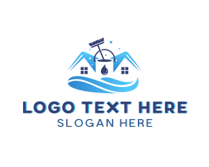 Home - House Cleaning Bucket logo design