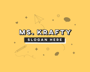 Cute - Cute Quirky Drawing Shapes logo design