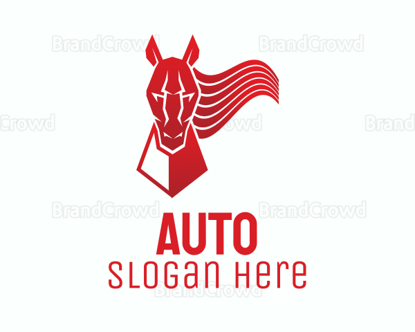 Red Horse Mane Logo