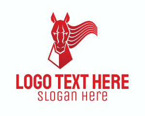 Red Horse Mane Logo
