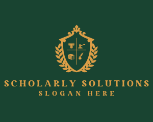Scholar - Justice Law Academy logo design