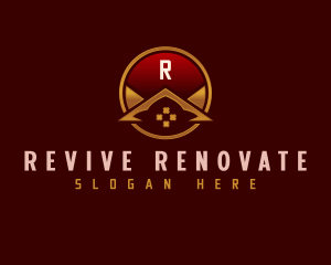 Renovation Roof Construction logo design