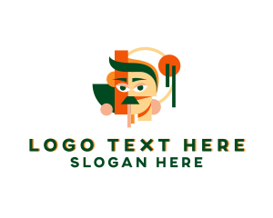 Shapes - Creative Man Paint logo design