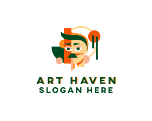Museum - Creative Man Paint logo design