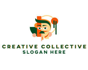 Creative Man Paint logo design