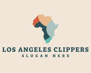 Colorful Africa Map Logo