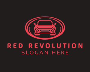 Red Automotive Car logo design