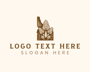 Eco - Idaho Morel Mushrooms logo design