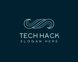 Waves Tech Business Firm logo design