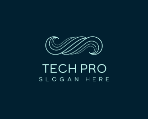 Waves Tech Business Firm logo design