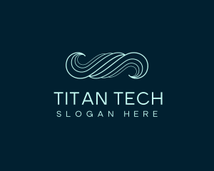 Waves Tech Business Firm logo design