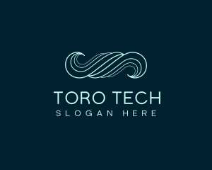 Waves Tech Business Firm logo design