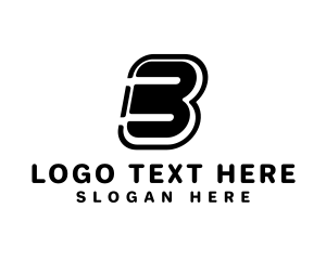 Black And White - Minimalist Apparel Brand Letter B logo design