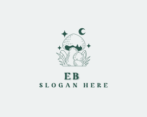 Mushroom Fungus Herbal Logo