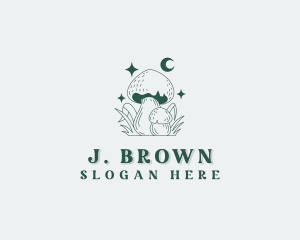 Shrooms - Mushroom Fungus Herbal logo design