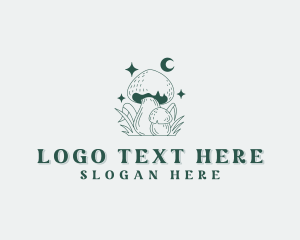 Herbal - Mushroom Fungus Herbal logo design