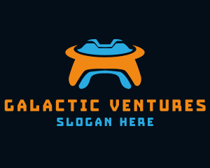 UFO Spaceship Game logo design