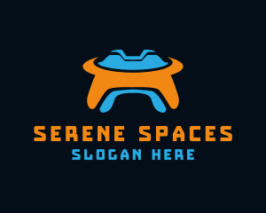 UFO Spaceship Game logo design