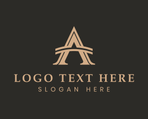 Industrial - Business Arch Letter A logo design