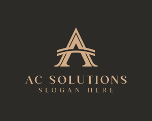 Business Arch Letter A logo design