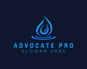 Droplet Water Aqua Logo