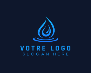 Rain - Droplet Water Aqua logo design