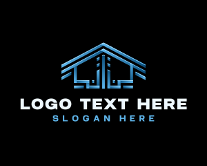 Builder - Roofing Renovation Contractor logo design