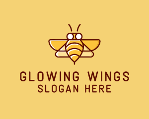 Bumblebee Bee WIngs logo design