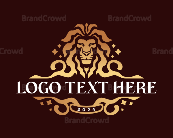 Luxury Lion Crest Logo