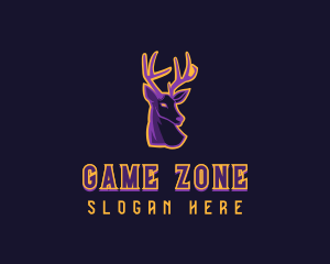 Deer Animal Gaming logo design