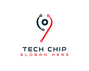 Chipset - Cyber Circuit Board Technology logo design