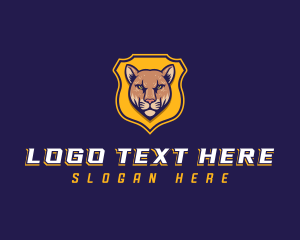 Map - Gaming Cougar Shield logo design