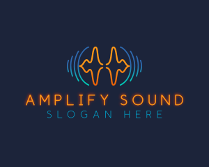 Tech Sound Wave logo design