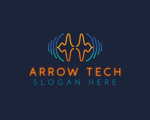 Tech Sound Wave logo design