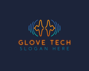 Tech Sound Wave logo design