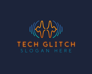 Tech Sound Wave logo design