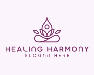 Wellness Healing Yoga logo design