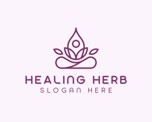 Wellness Healing Yoga logo design