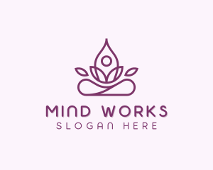 Wellness Healing Yoga logo design