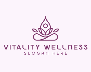 Wellness Healing Yoga logo design