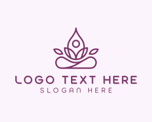 Spa - Wellness Healing Yoga logo design