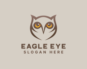 Wildlife Owl Eyes logo design