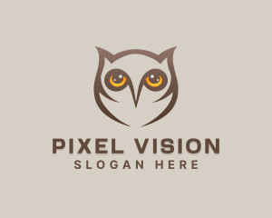 Wildlife Owl Eyes logo design